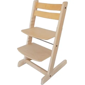 Jídelní židlička Dvěžidle.cz Rostoucí židle Lucie bez laku