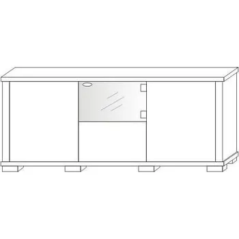 Stolička Komoda 1S + 1DSZ 2DPE KACPER 140 cm