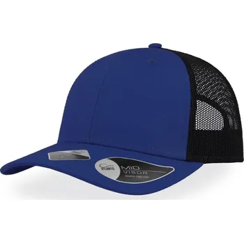 Kšiltovka 6 panelová síťovaná kšiltovka "Recy Three" royal-black onesize