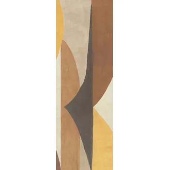 Tapeta Masureel Geometrická vliesová obrazová tapeta na zeď, hnědá, DGAMA3012-260, Amani, Masureel, velikost 1,06 x 2,6 m