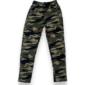 SL Chlapecké vojenské zateplené tepláky Barva: Vojenská, Velikost: 164