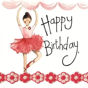 HOLD DOLÁK, s.r.o. Embosované přání do obálky Happy Birthday - Ballerina