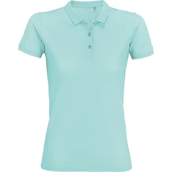 Dámské tričko Dámské piqué polo z bio bavlny Planet Women arctic blue XXL