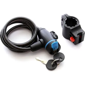 Zámek na kolo Zámek spirála 8x1500 mm s klíčem