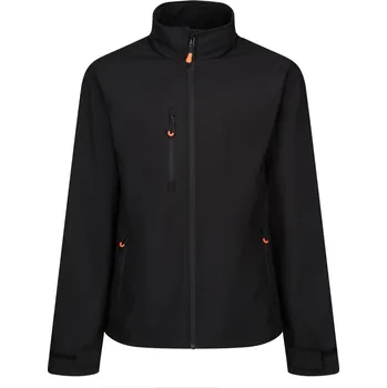 Pánská bunda Zateplená softshellová bunda "Powercell 5000" TRA 739 black-magma M