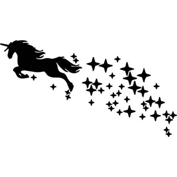 samolepka Samolepka (na auto, notebook) jednorožec (7)