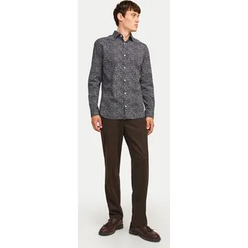 Pánská košile Jack & Jones Košile Blackpool 12260625 Tmavomodrá Slim Fit XXL