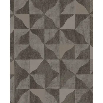Tapeta Eijffinger Geometrická vliesová tapeta na zeď, hnědo-šedá, 340324, Sensory Eijffinger, velikost 10 x 0,7 m