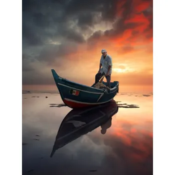 Plakát Plakát, Obraz - Sun Fishing, Marcel Egger