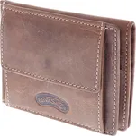 NiVaSaŽa N58 Broušená - pánská kožená dolarovka hnědá