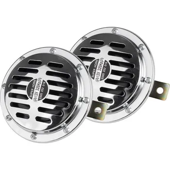 Zvukový signál klaksonu chrom 125 mm 12V AMIO-04074