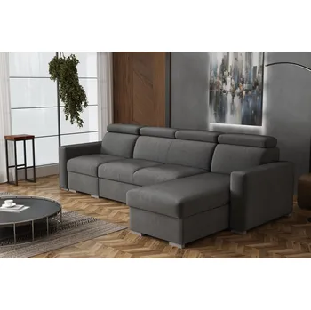 Sedací souprava Sedací souprava Petrit I pravá Kronos šedá