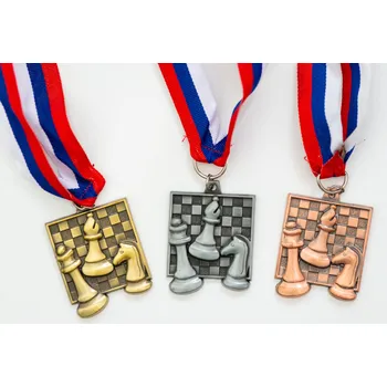 Šachy Sada medaile šachovnice