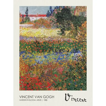 Plakát Plakát, Obraz - Garden in Bloom, Arles (1888), Vincent van Gogh