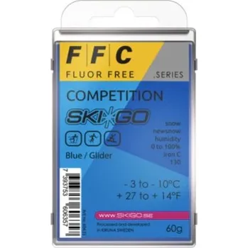 Lyžařský vosk SkiGo SKI-GO FFC Glider 60g Blue, -3°C až -10°C, bezfluorový parafín