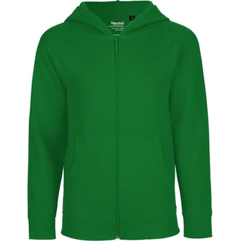 Dívčí mikina Dětská mikina s kapucí z bio bavlny O 13301 green 92/98