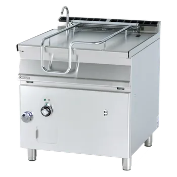 Pečicí pánev RMgastro RM - BRM80-98ET Pánev sklopná automatická elektrická 80 l ocelové dno + záruka 3 roky