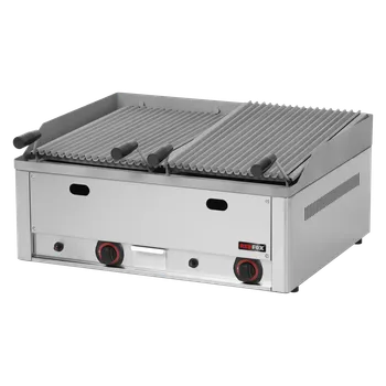 Kuchyňský gril REDFOX - GL 60 GS Lávový gril plynový dvojitý 2x 31x48 stolní