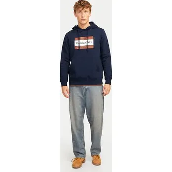 Pánská mikina Jack & Jones Mikina 12262513 Tmavomodrá Regular Fit L