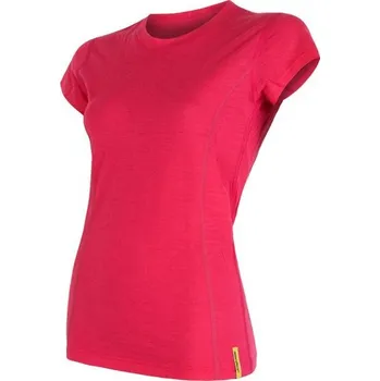 Dámské tričko Sensor Merino Wool Active dámské tričko magenta XL
