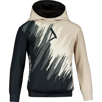 Chlapecká mikina Dětská funkční mikina premium ALTISPORT VOJ/ALK006MI01 ČERNÁ/HNĚDÁ 110