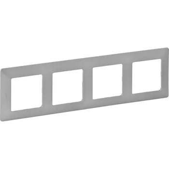 spínač Legrand 754134 VALL RÁMEČEK 4P HLINÍK