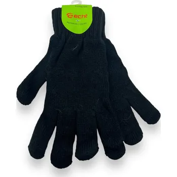 Rukavice Echt Pánské černé zimní rukavice 01 Barva: Černá