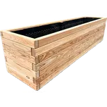 BudWood vyvýšený záhon modřín evropský MASIV 80 x 50 x 35 cm Bez nátěru