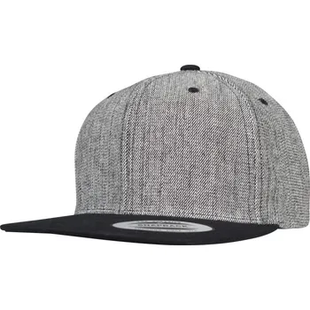 Kšiltovka 6 panelová Snapback kšiltovka "Melange" 6089MS/6089VM black melange-black onesize