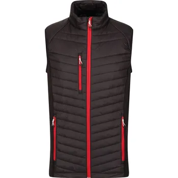 Pánská vesta Hybridní vesta "Navigate" TRA 894 black-classic red M