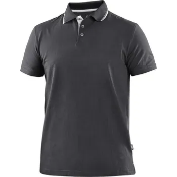 Pánská košile CXS Polokošile HENRY, pánské, krátký rukáv, antracitovo-bílá, vel. 2XL