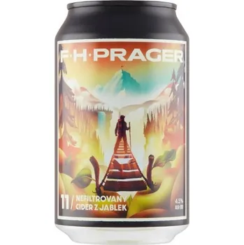 Cider F.H.Prager cider 11 z jablek 4,5% 0,33L