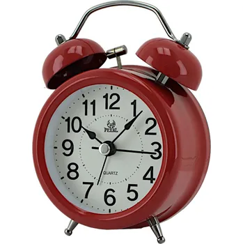 Budík PEARL Retro budík plechový červený G-154 Skladem v ČR