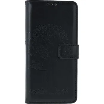 Pouzdro na mobilní telefon Pouzdro Xiaomi Redmi Note 13 Pro 5G knížkové Černý strom sovičky (kryt neboli obal na Xiaomi Redmi Note 13 Pro 5G)