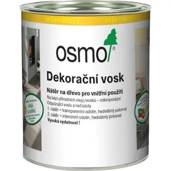 barva a nátěr na dřevo 3156 Dekorační vosk transparentní Tyrkysově zelená 0,375 l