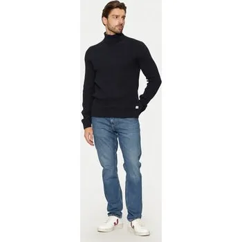 Pánský svetr Jack & Jones Rolák Pannel 12258472 Tmavomodrá Regular Fit L