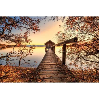 Plakát Plakát, Obraz - Autumn at the lake, Ulrike Eisenmann