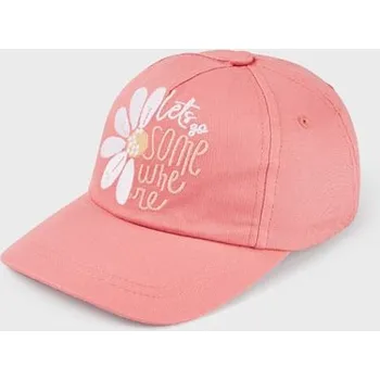 Kojenecká čepice Kšiltovka Mayoral dívčí 10482 - vel. 52,54,56 - korálová, 54