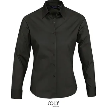 Dámská halenka Elastická halenka s dlouhým rukávem Eden black XL