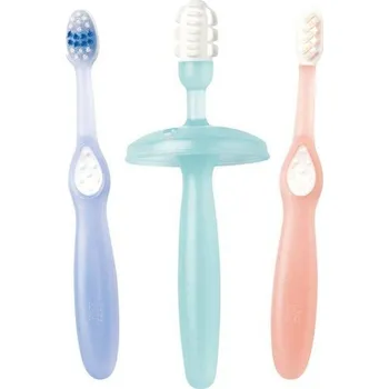 Zubní kartáček Saro Baby Sada prvních dětských zubních kartáčků 3 ks