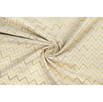 Bavlna režná zlatý chevron