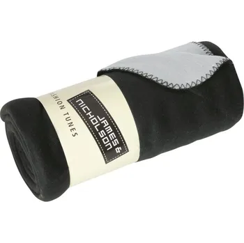 přikrývka 2-vrstvá fleecová deka JN 952 black-silver onesize