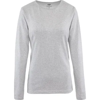 Dámské tričko Dámské tričko z těžké bavlny s dl. rukávem LSWB grey melange M