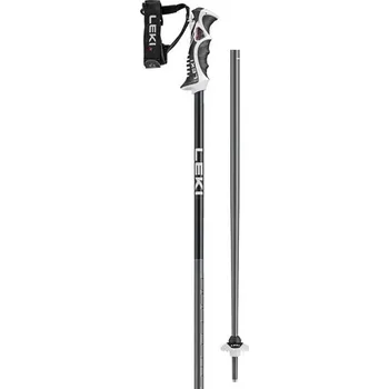 Sjezdová hůlka LEKI BOLD LITE S Dark Anthracite/Black/BrightBlue Délka: 120cm