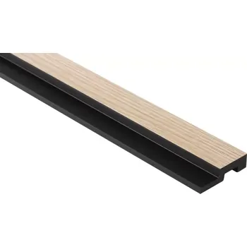 Obklad Mardom Decor VZOREK - Koncový profil k voděodolnému lamelovému panelu (tři lamely) - pravý - 135 x 45 x 12 mm - DUB SVĚTLÝ