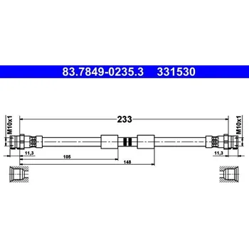 Brzdová hadice Brzdová hadice ATE 83.7849-0235.3