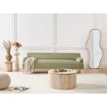 Čalouněná 3místná pohovka zelená stylová sedačka nábytek do obývacího pokoje sedací sourpava Beliani