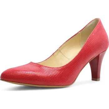 Dámské lodičky DÁMSKÉ LODIČKY ACORD 5827 142 ČERVENÁ Barva: Červená, Velikost: 37