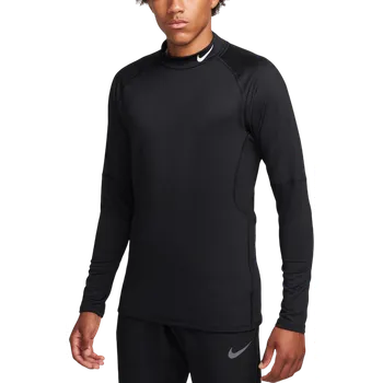 Pánské tričko Triko s dlouhým rukávem Nike M NP TOP WARM LS MOCK fb8515-010 Velikost XS