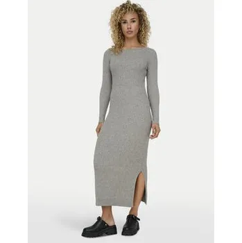 Dámské šaty ONLY Úpletové šaty Katia 15324649 Šedá Slim Fit L